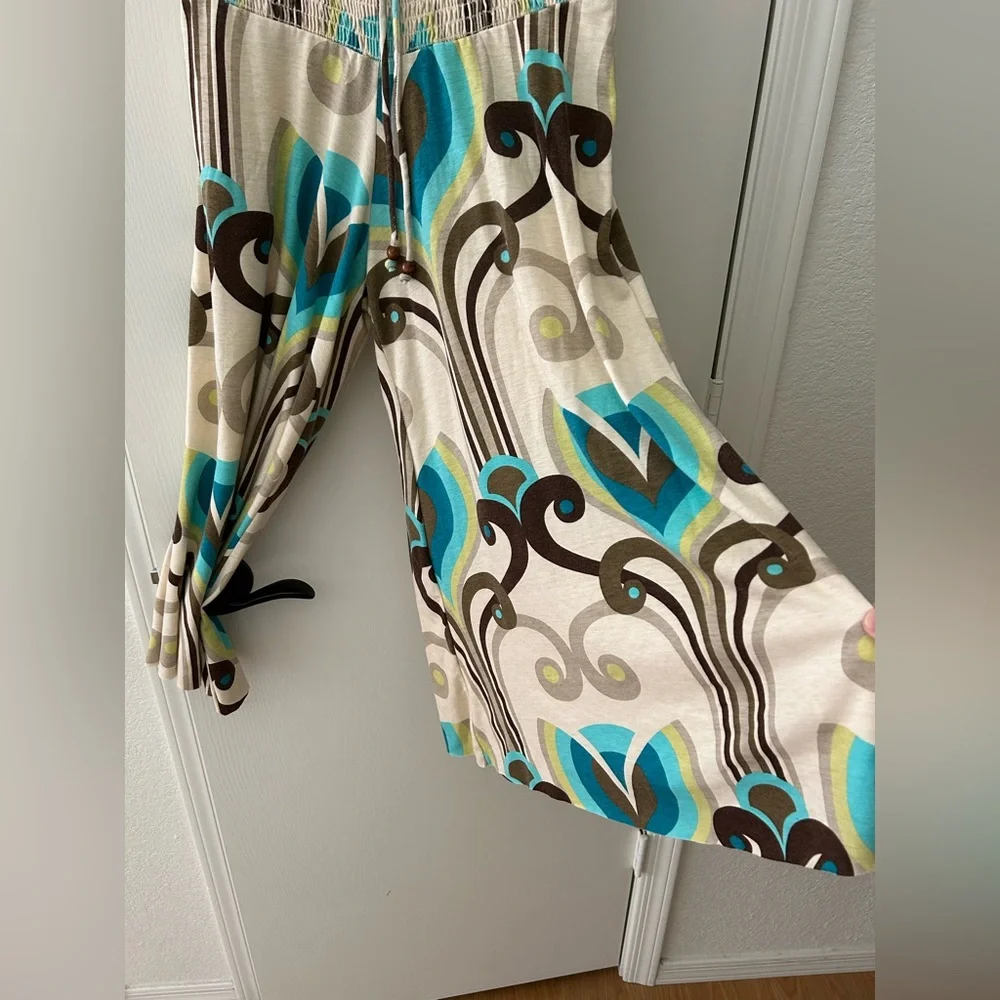 Mossimo Vintage Sleeveless & Stylish Bohemian Wide Legged Maxi Romper - Picture 3 of 15